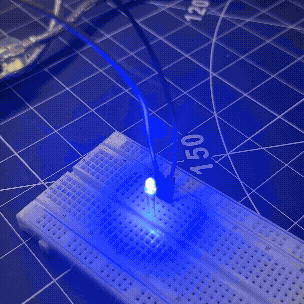 The second sketch is about connecting Arduino to breadboard