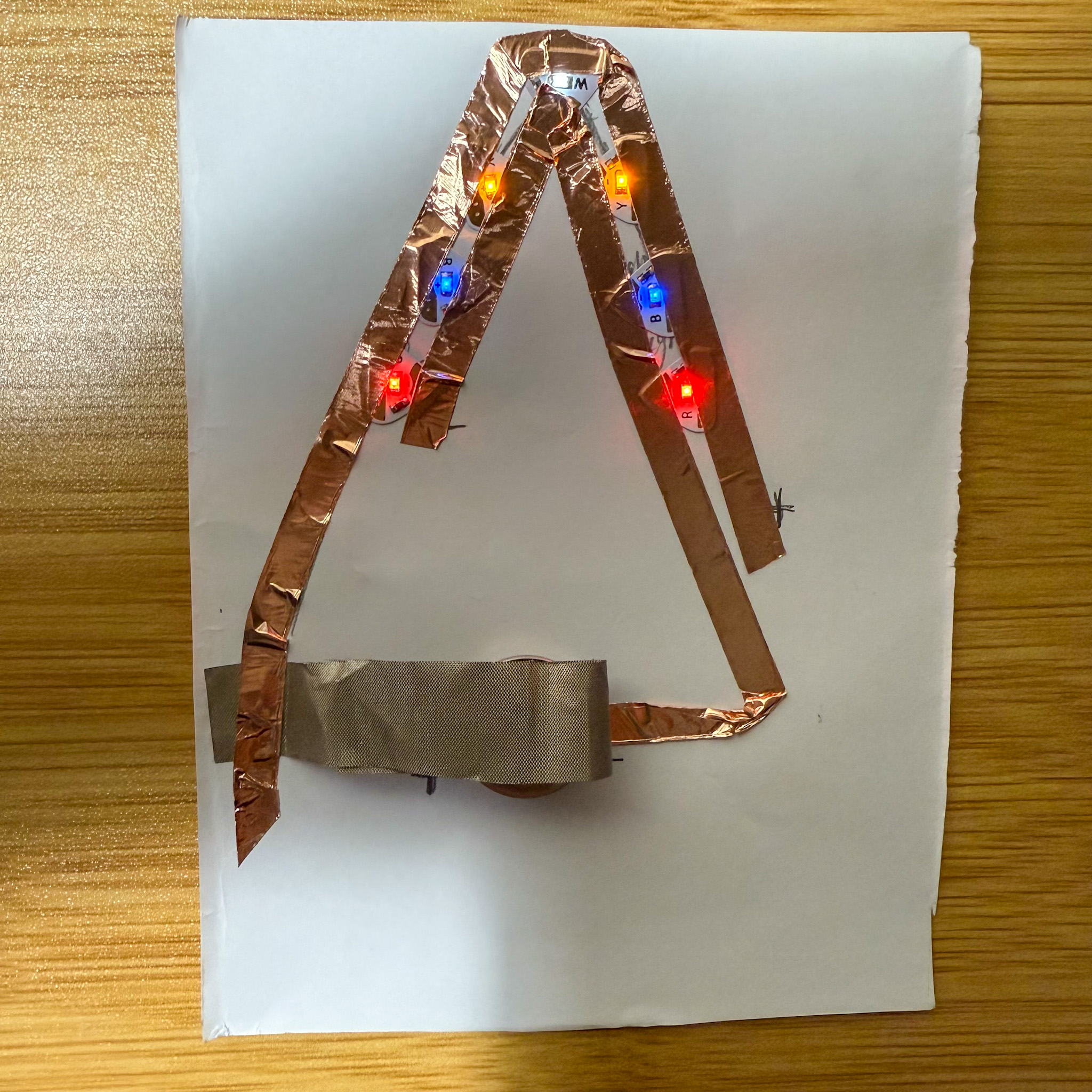 Pressing the corner to test the lights. All lights lighted up 🤩