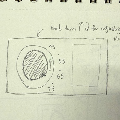 Analysis drawing of the object