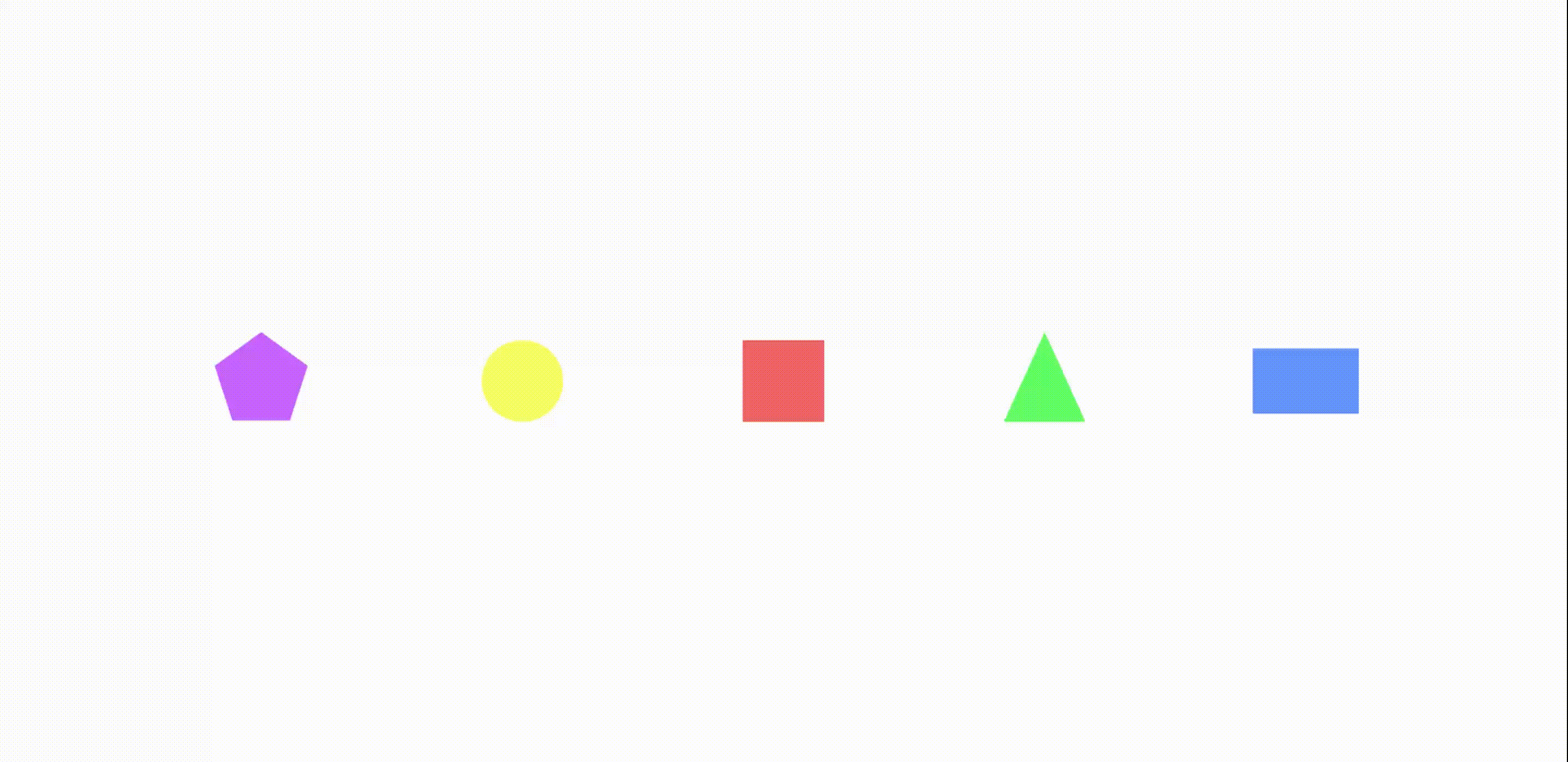 Trying new concept and movement with geometric shapes