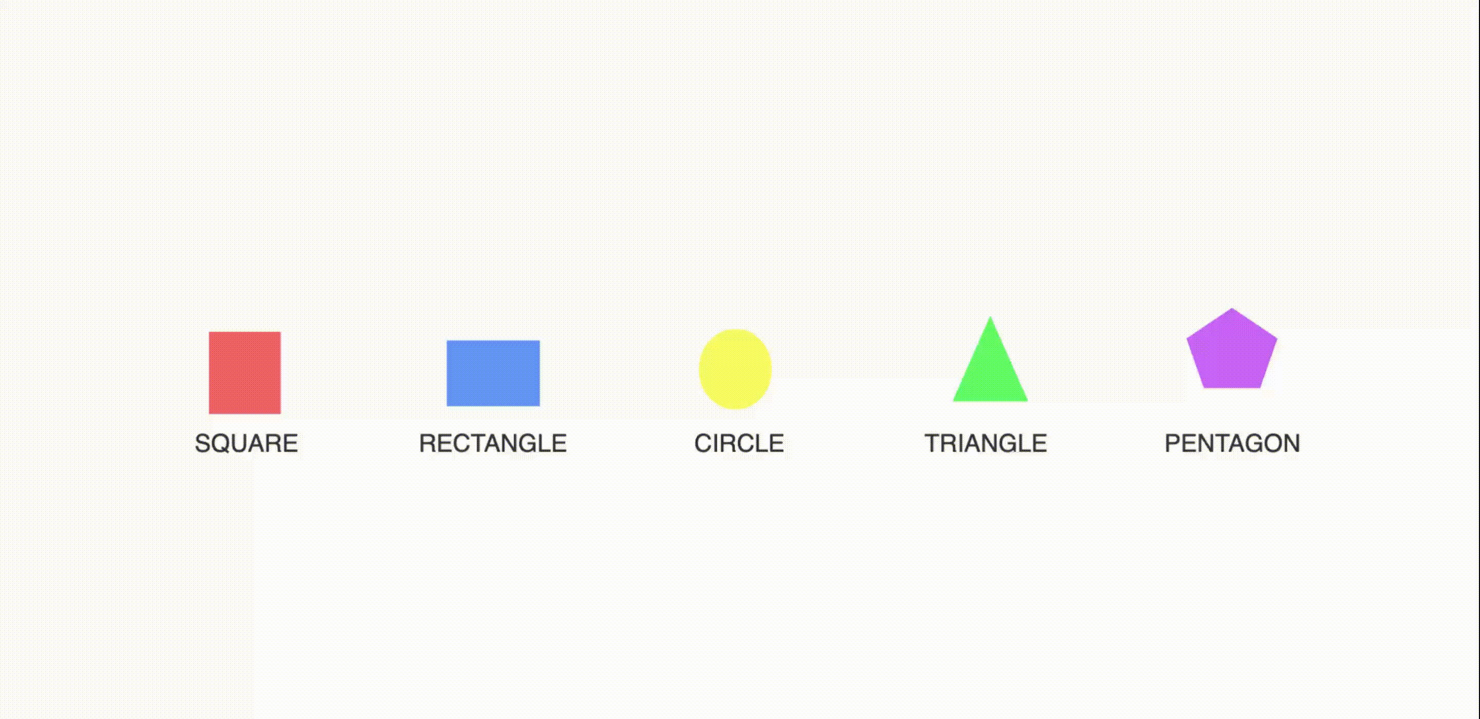 Trying new concept and movement with geometric shapes